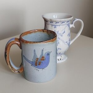 Duo Of Blue Highly Collectible Mugs